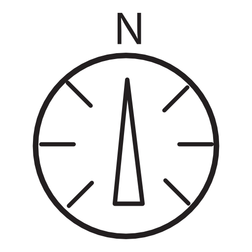 North in compass, IOS 7 interface symbol