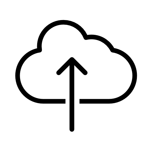 Cloud upload, IOS 7 interface symbol