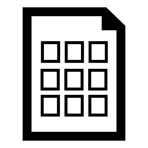 Document with nine tiles outlines