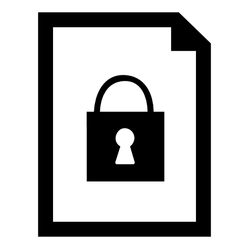 Document locked interface symbol