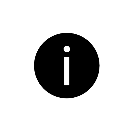 Information circular button, IOS 7 interface symbol