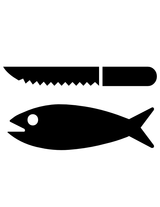 Fish and a knife