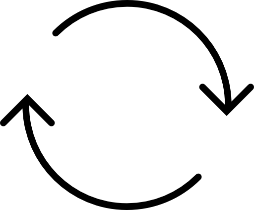 Arrows thin couple forming a circle