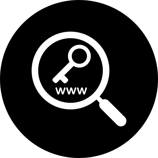 Keyword research symbol