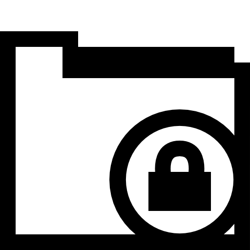 Folder security button