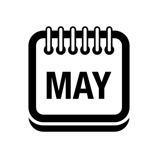 May calendar page symbol