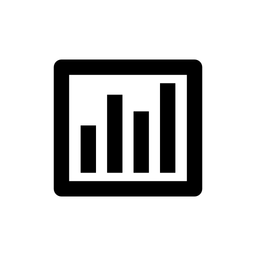 Bars chart inside a square outline