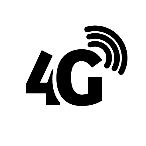 4G phone connection symbol