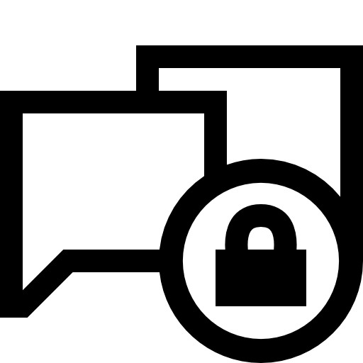 Chat security interface button
