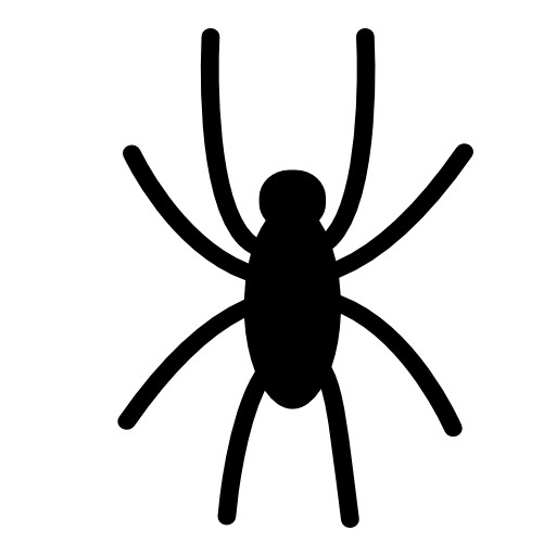 Spider black shape