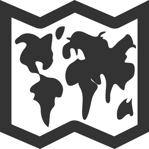 World map trifold