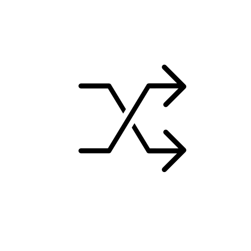 Arrows shuffle, IOS 7 interface symbol