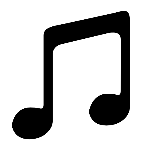 Two connected musical notes