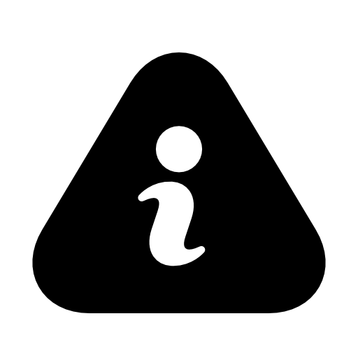 Info black triangle