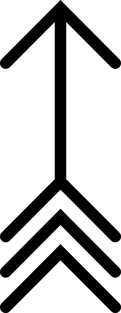 Arrow of indian style pointing up