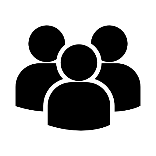Multiple users silhouette