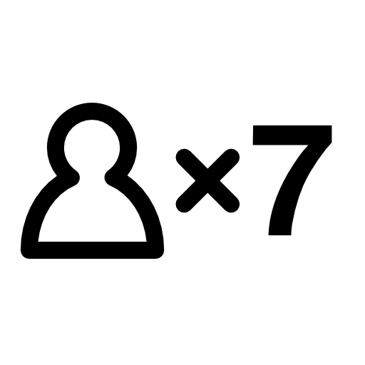 7 persons symbol