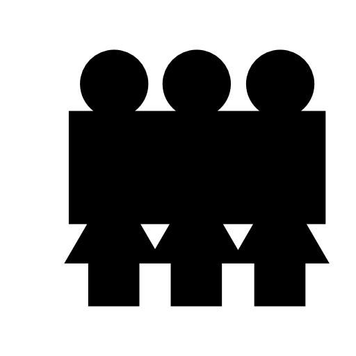 Group of women silhouette