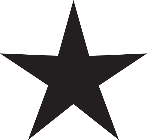 Black star of five point
