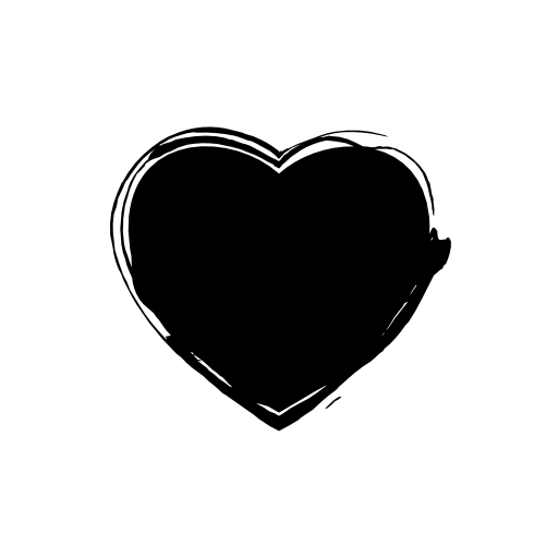 Heart with weird line border