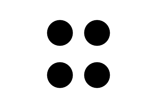 Proportion mathematical sign of four points