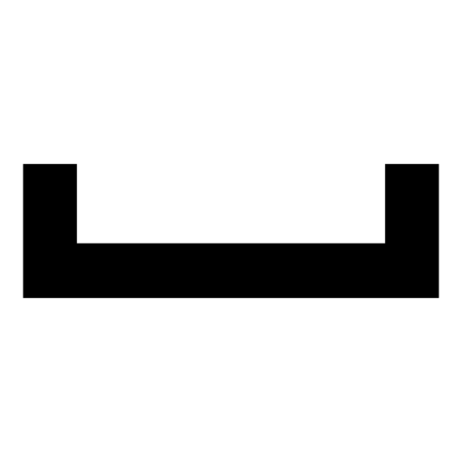 Myspace social network symbol of an horizontal line
