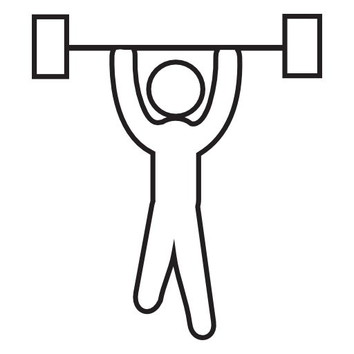 Weight lifter, IOS 7 interface symbol