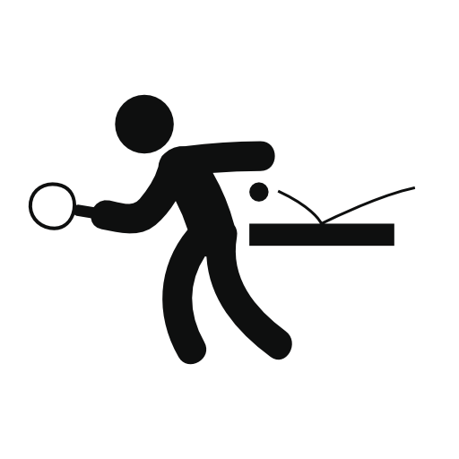 Person playing ping pong