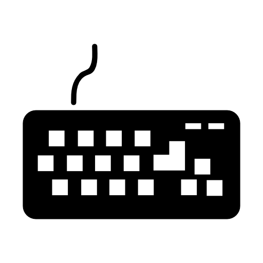Keyboard with extension wire