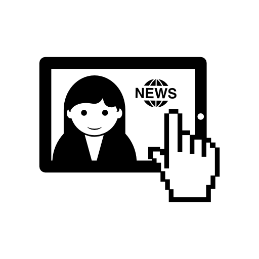Watch online news using ipad