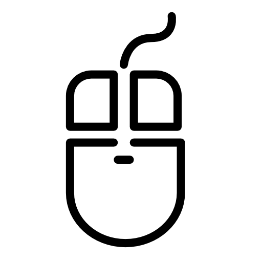 Computer clicker with wire outline