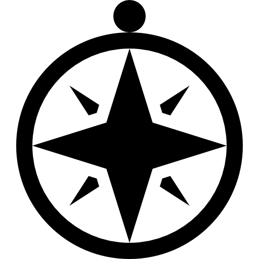 Compass with winds star