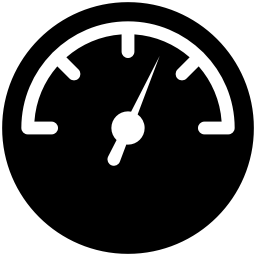 Speedometer circular tool symbol