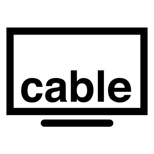 Cable tv sign with monitor