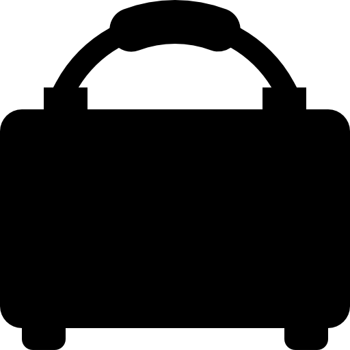 Briefcase black shape