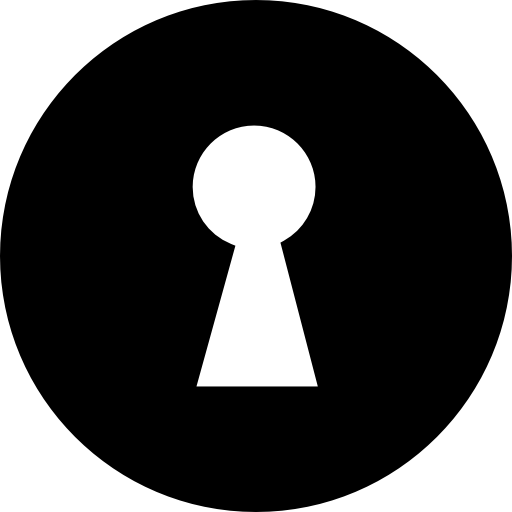Round black keyhole variant