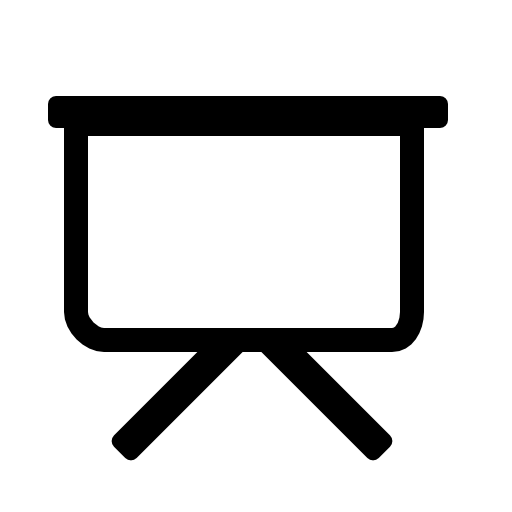 Presentation screen tool outline symbol
