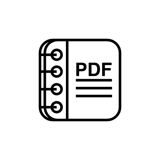 PDF information on a spring notebook