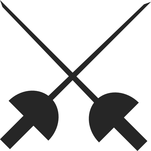 Couple of crossed swords