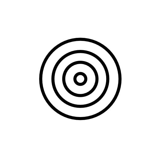 Target concentric circles outline