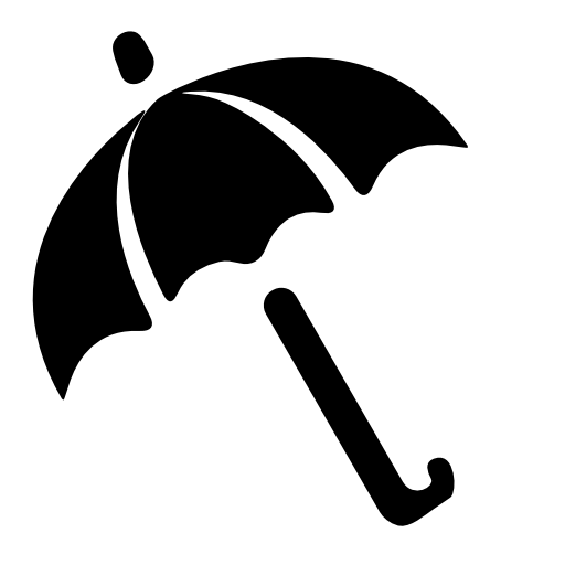Rainy weather with umbrella