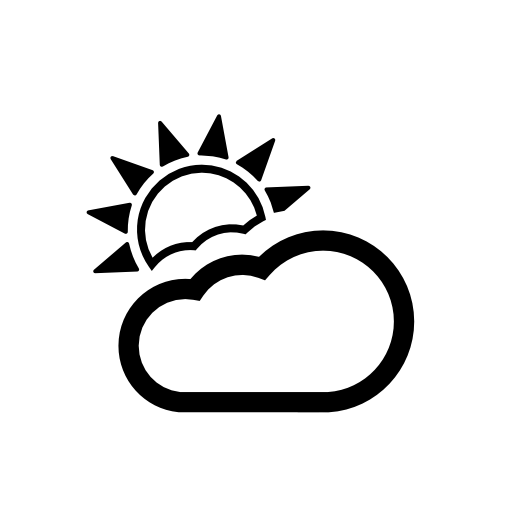 Partly cloudy