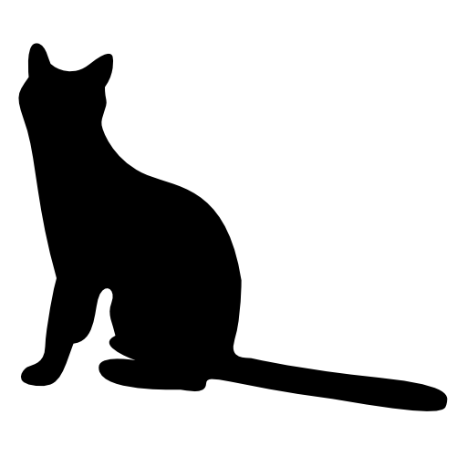 Cat black shape