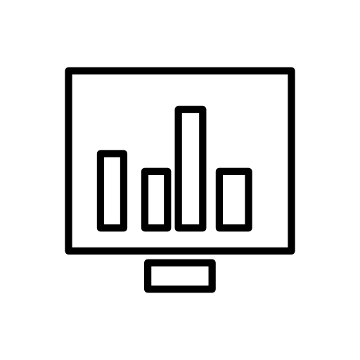 Computer monitor with bar graph
