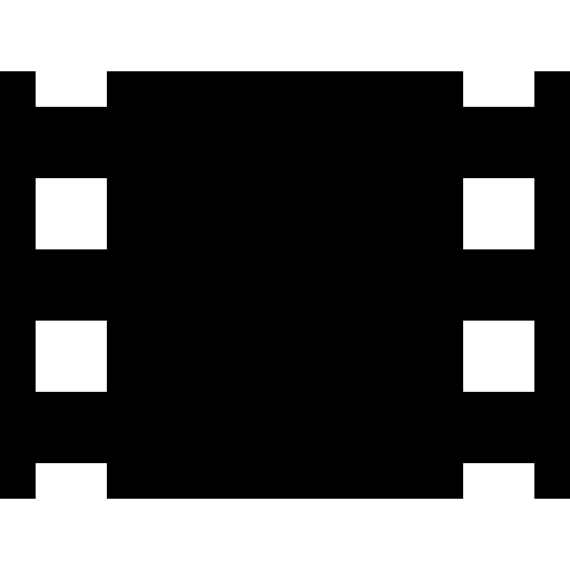 Film strip black silhouette