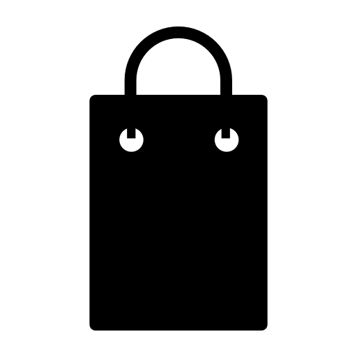 Shopping bag black silhouette