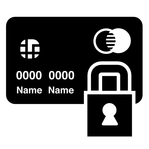 Credit card with lock