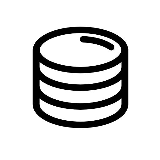 Coin stacks with dark outline