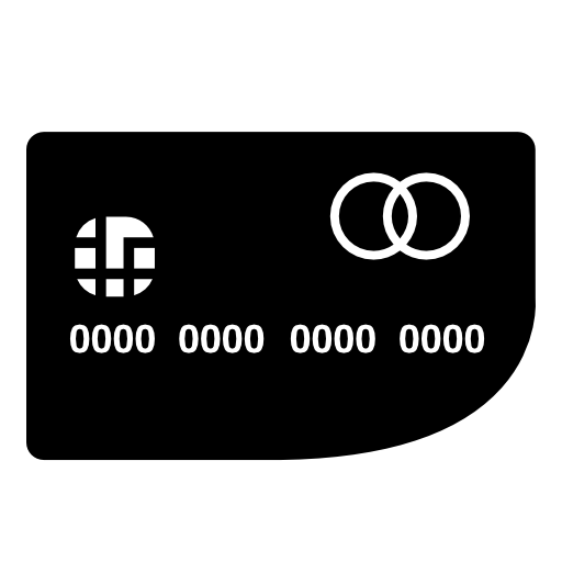 Credit card with irregular shape