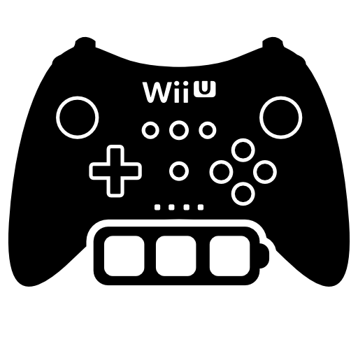 Wii u full battery games control symbol